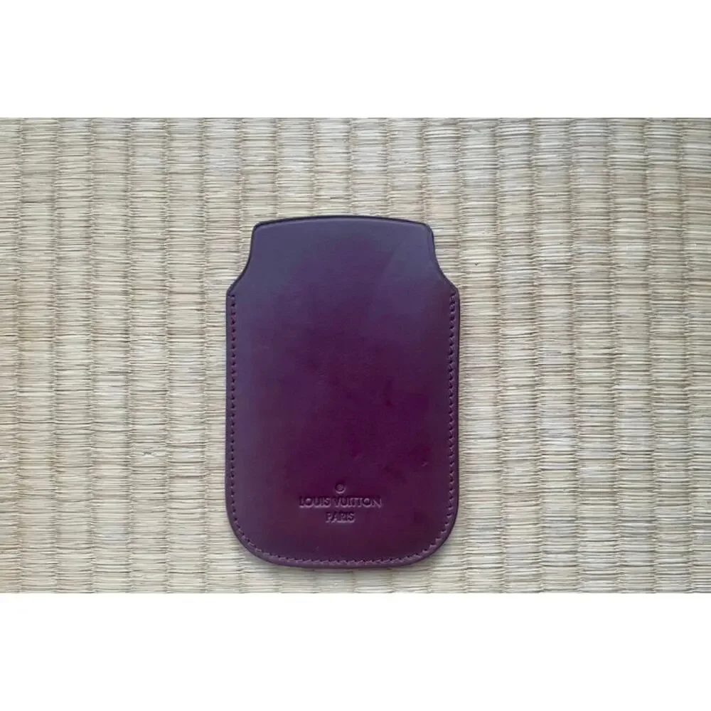 Louis Vuitton Leather Sleeve in Burgundy